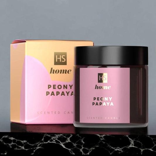 Bougie parfumée à la cire de soja Pivoine/Papaye